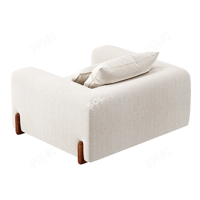 Elegant SOHO Manifesto Sofa 3D model image 12