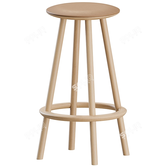 Modern OVO Stools Set, Benchmark 3D model image 2