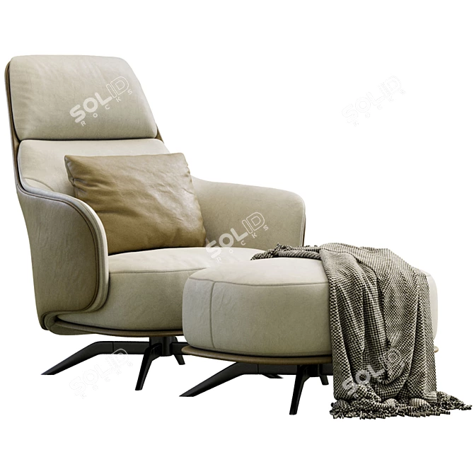 Elegant Kaori Lounge: Poliform Design 3D model image 2