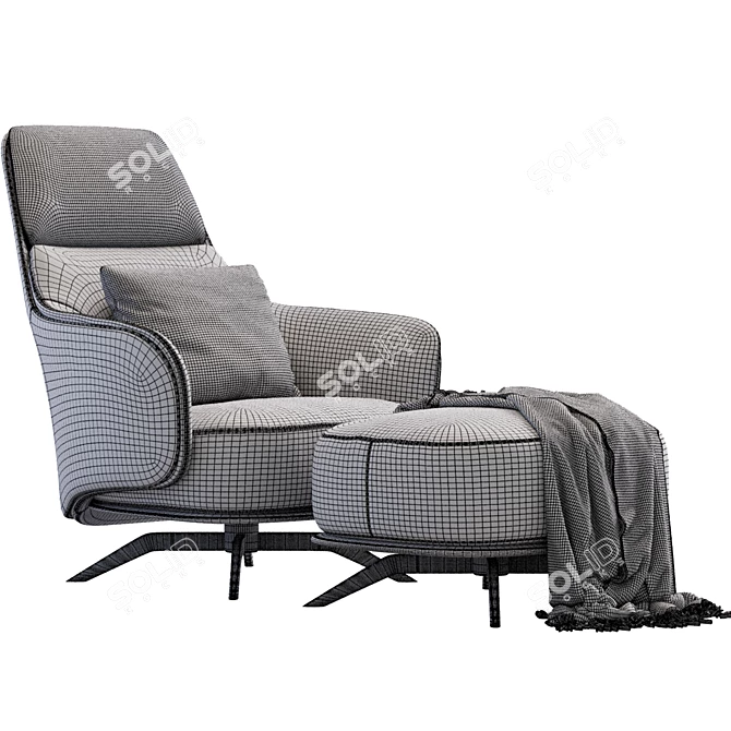 Elegant Kaori Lounge: Poliform Design 3D model image 6