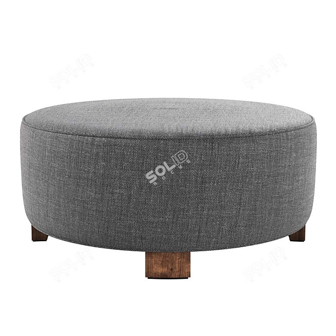 Luxury Carlu Ottoman 3D Model 3D model image 3