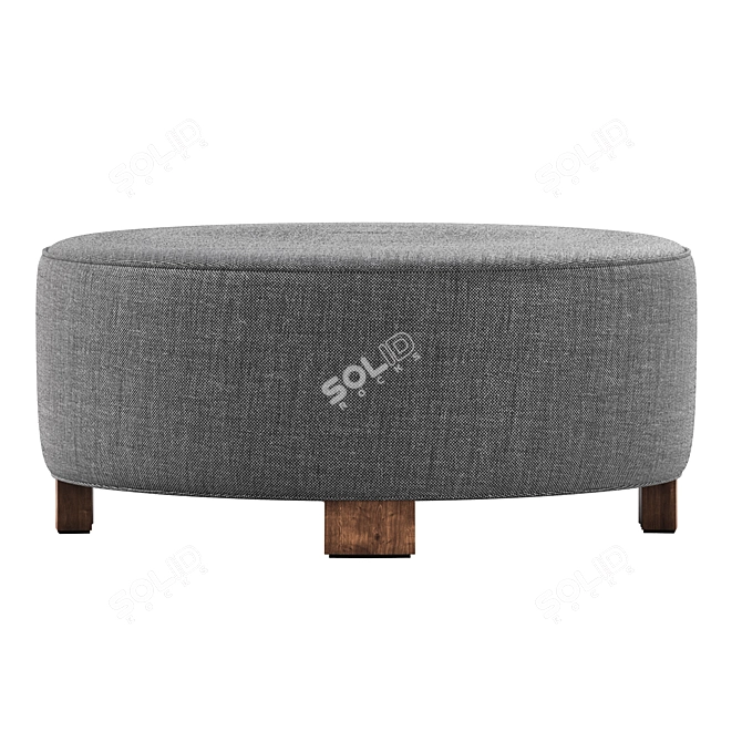 Luxury Carlu Ottoman 3D Model 3D model image 4