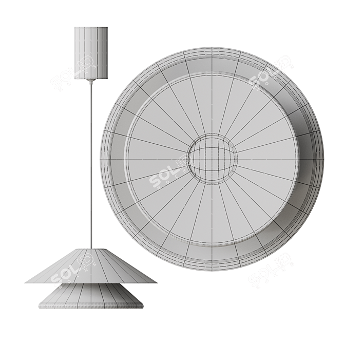 Conical LED Lamp TANELI 3D model image 4