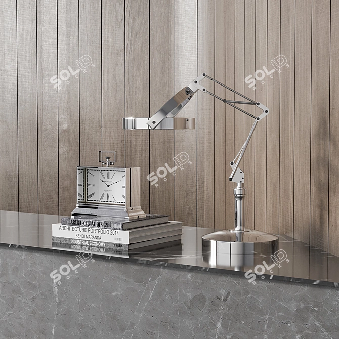 Modern Reception Desk Design 3D 3D model image 5