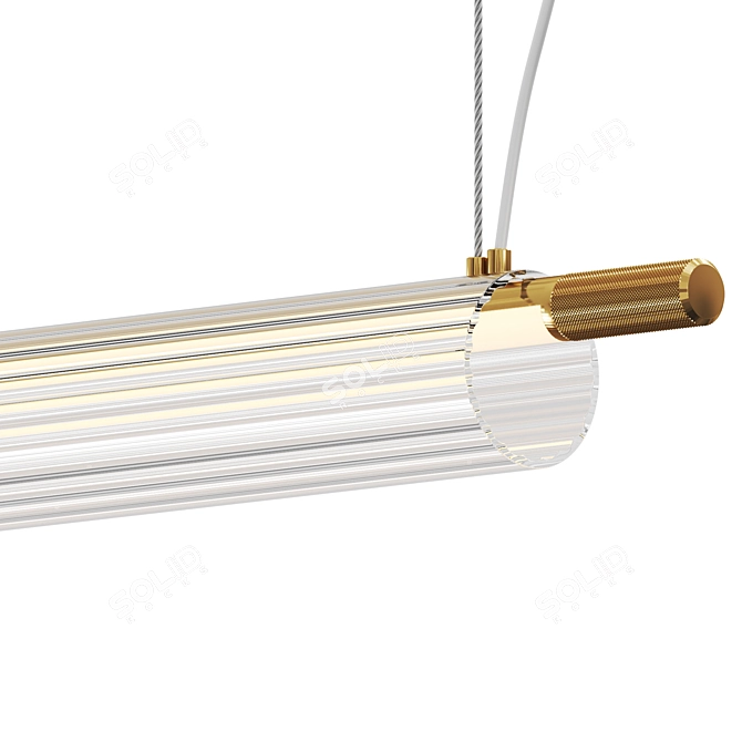 Adjustable Height Pendant Light 3D model image 2