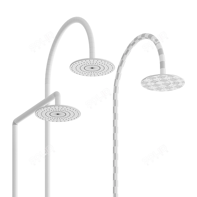 Modern Garden Outdoor Shower 3D model image 3