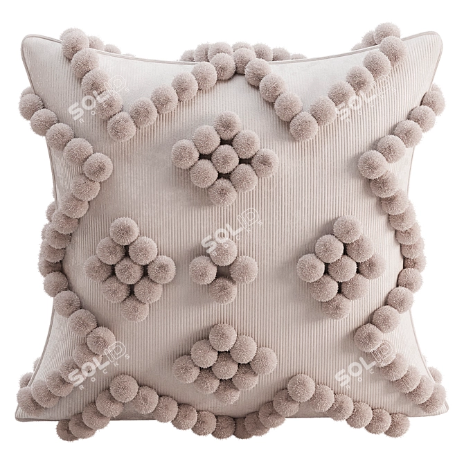 3D Decorative Pillow Model 3D model image 5