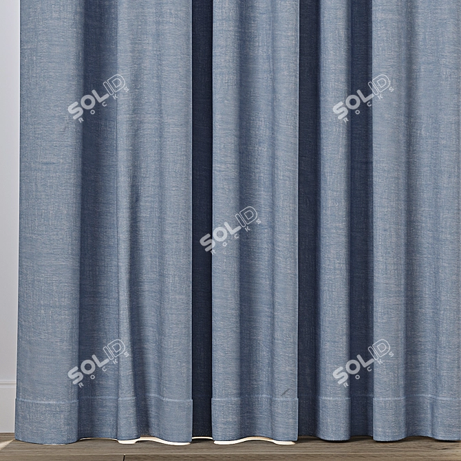 Texture-Enhanced 3D Curtain Model 3D model image 2