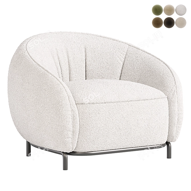 Modern Relik SHERTH Armchair 2015 3D model image 2