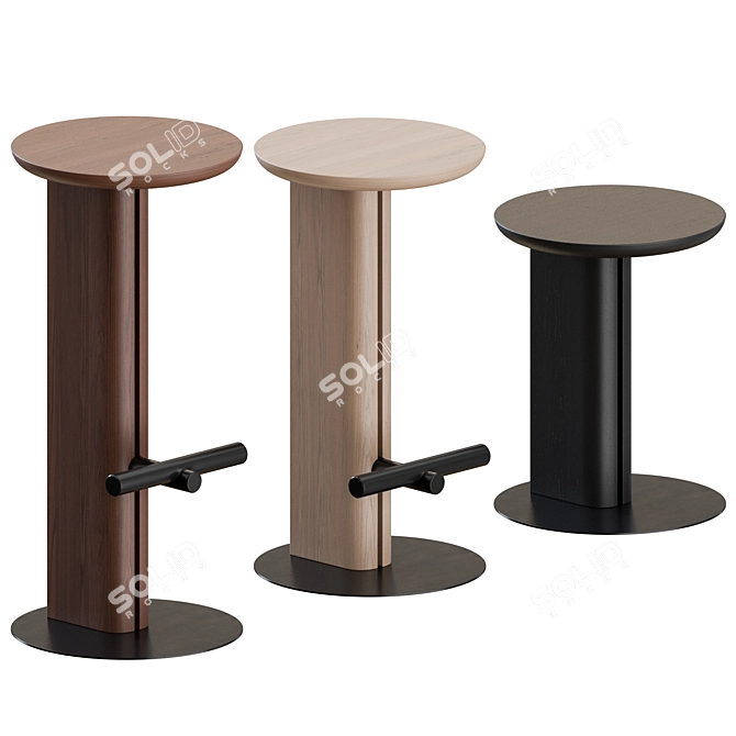 Ross Gardam Rook Stool Trio 3D model image 1