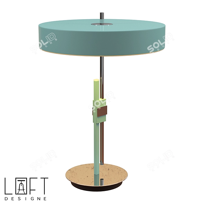 Modern LED Desk Lamp 8435 3D model image 1