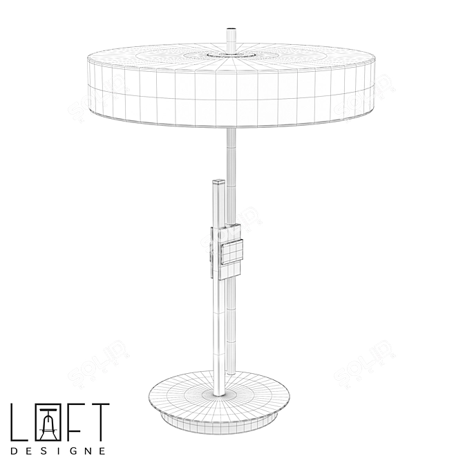 Modern LED Desk Lamp 8435 3D model image 2