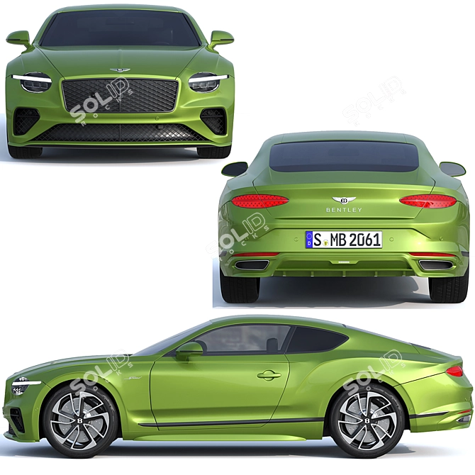 Bentley GT Speed 2025: Luxurious Evolution 3D model image 2