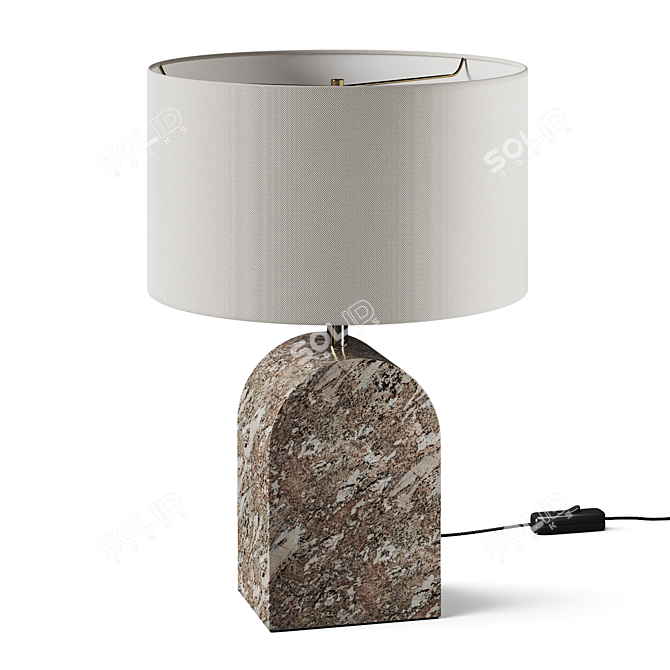 Modern Adjustable Table Lamp Set 3D model image 1