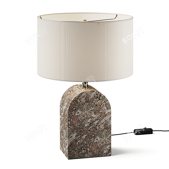 Modern Adjustable Table Lamp Set 3D model image 2