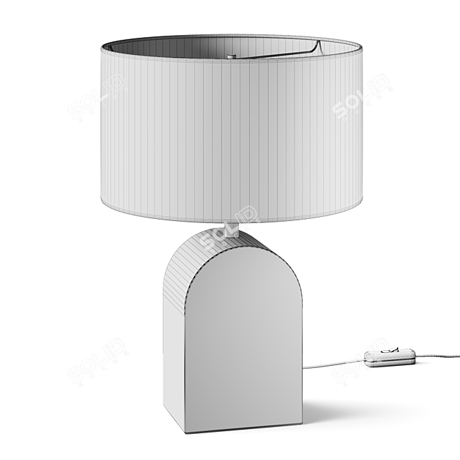 Modern Adjustable Table Lamp Set 3D model image 5