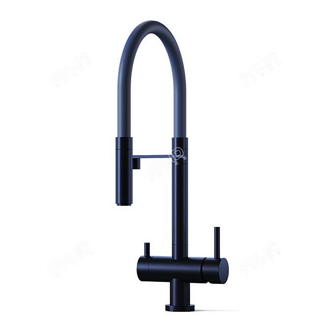 Sleek Kanto Kitchen Mixer Tap 3D model image 1