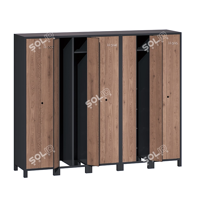 
Locker Boxes for Changing Rooms 3D model image 1