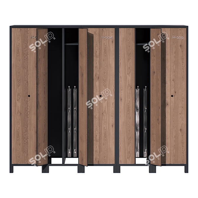 
Locker Boxes for Changing Rooms 3D model image 2