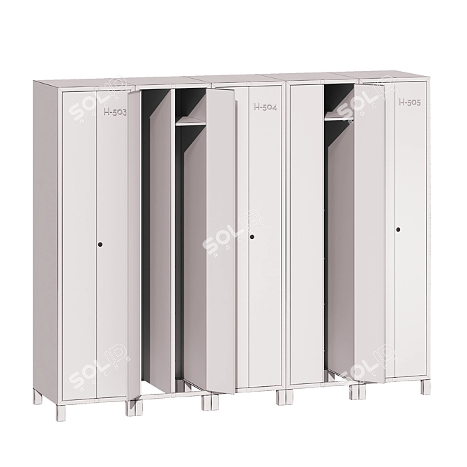 
Locker Boxes for Changing Rooms 3D model image 5