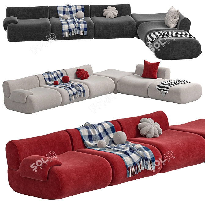 Modular Lemmy Sofa by Jardan 3D model image 1