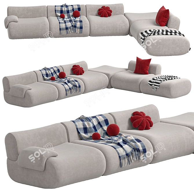 Modular Lemmy Sofa by Jardan 3D model image 5