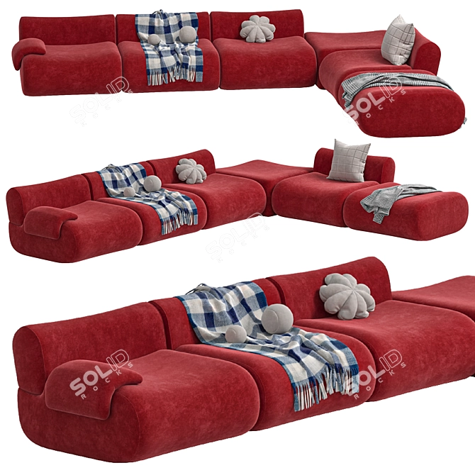 Modular Lemmy Sofa by Jardan 3D model image 6