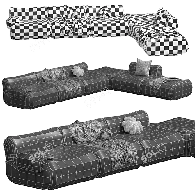 Modular Lemmy Sofa by Jardan 3D model image 7