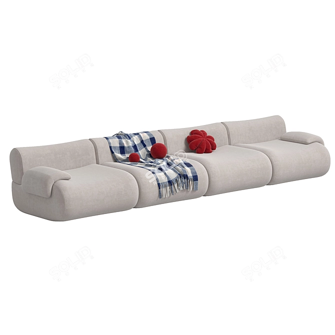 Contemporary Modular Sofa Jardan Lemmy 3D model image 2