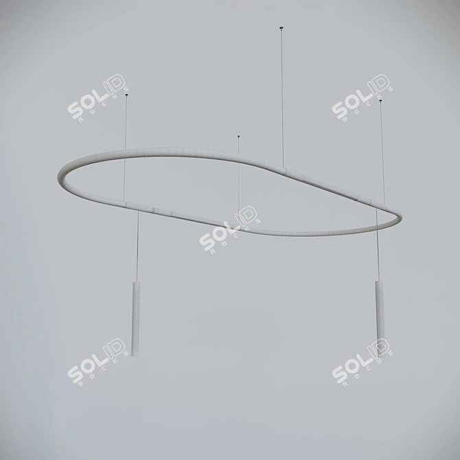 Versatile Maloon Track Lighting 3D model image 2