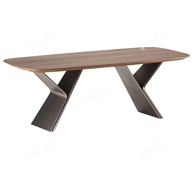 Modern Chic Metaverso Dining Table 3D model image 2