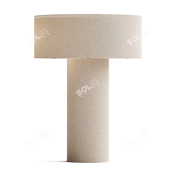 Elegant Solstice Table Lamp 3D model image 1