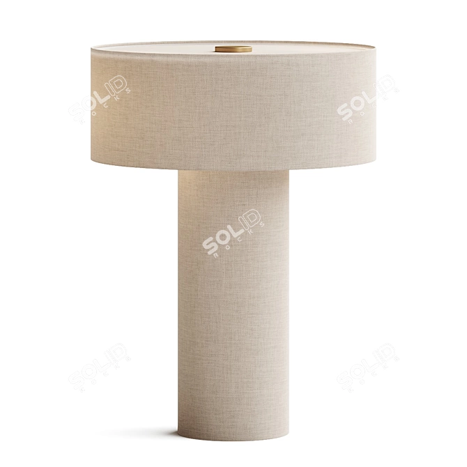 Elegant Solstice Table Lamp 3D model image 2