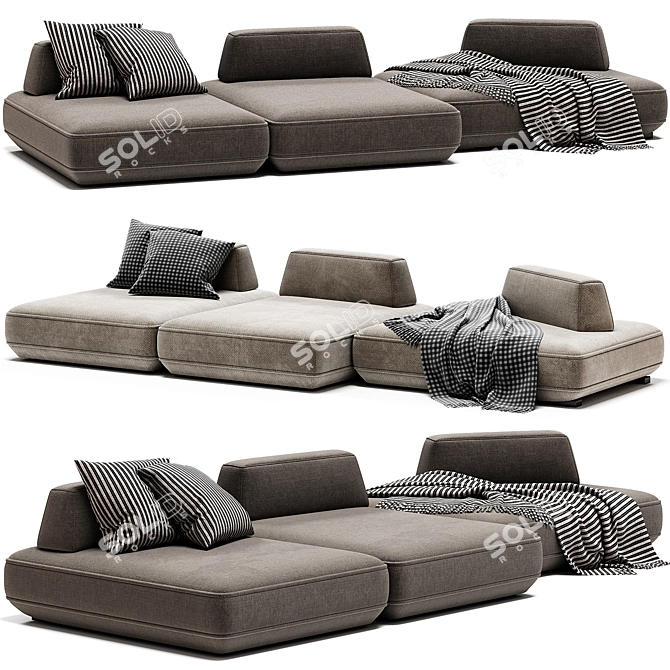 Modern Elegance Sofa Boca Tommy 3D model image 1