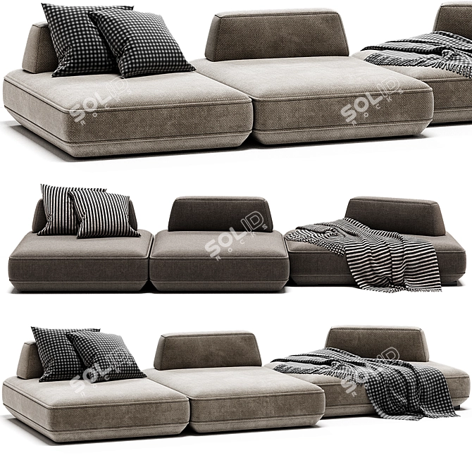 Modern Elegance Sofa Boca Tommy 3D model image 2