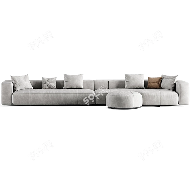 Modern Yves Sofa Minotti 2015 3D model image 2