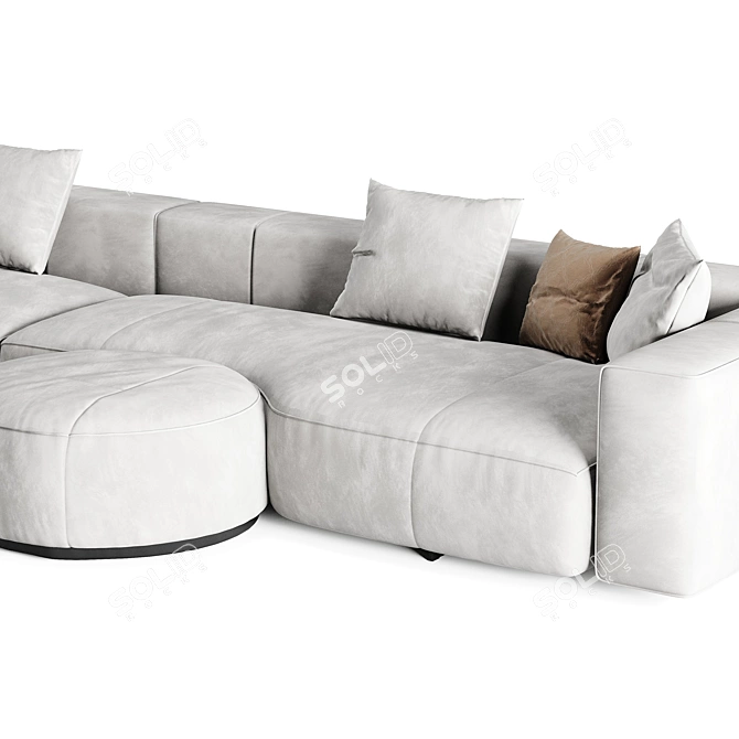 Modern Yves Sofa Minotti 2015 3D model image 5