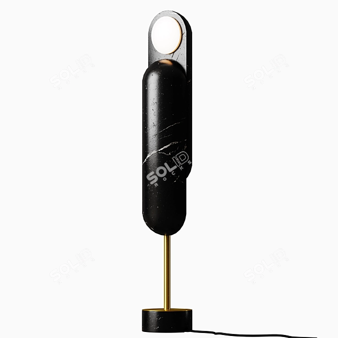 Dan Yeffet Offset LED Lamp 3D model image 1