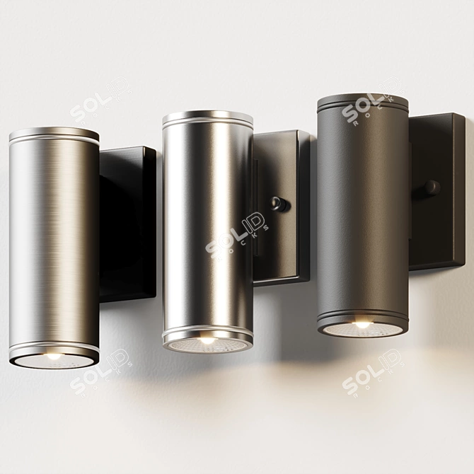 Beverly Outdoor LED Cylinder Light 3D model image 4