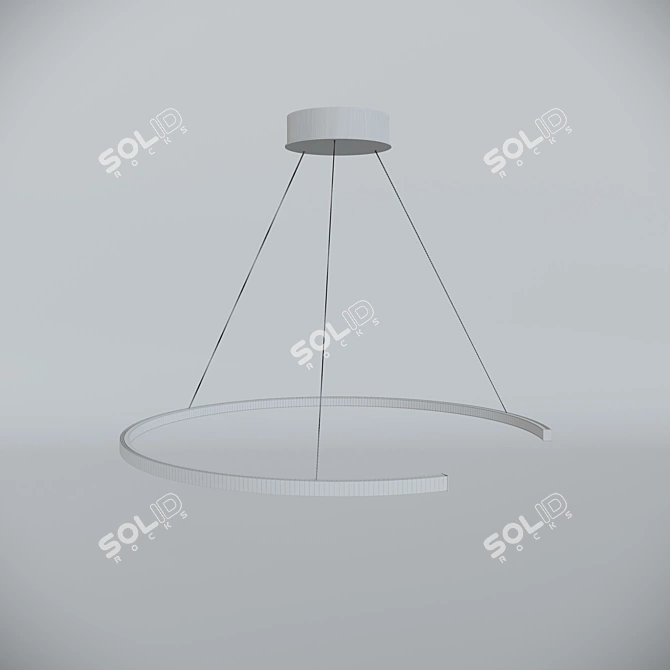 Anake Ring Chandelier - Glode's Striking Lighting 3D model image 2