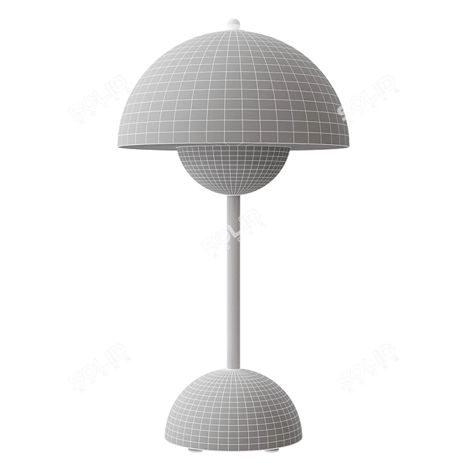 Minimalist Flowerpot Glass Table Lamp 3D model image 6