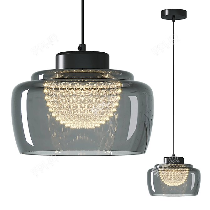 Elegant Pendant Light Fixture MILES 3D model image 1