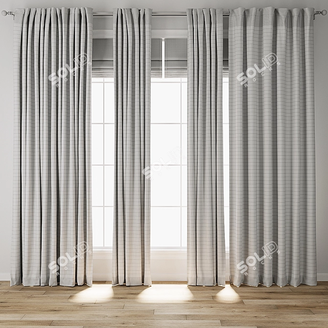 3D Curtain Model Archive 3D model image 3