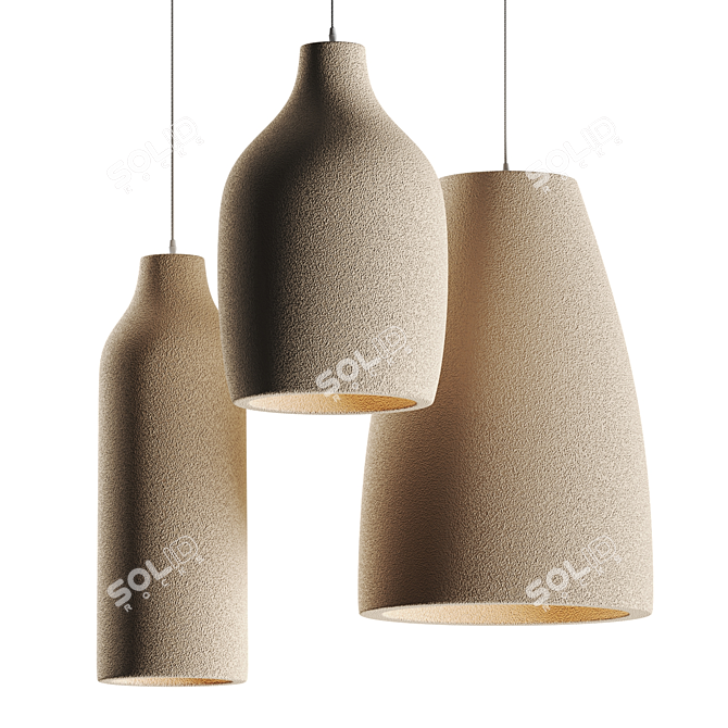 Elegant Pendant Lighting Collection 3D model image 1