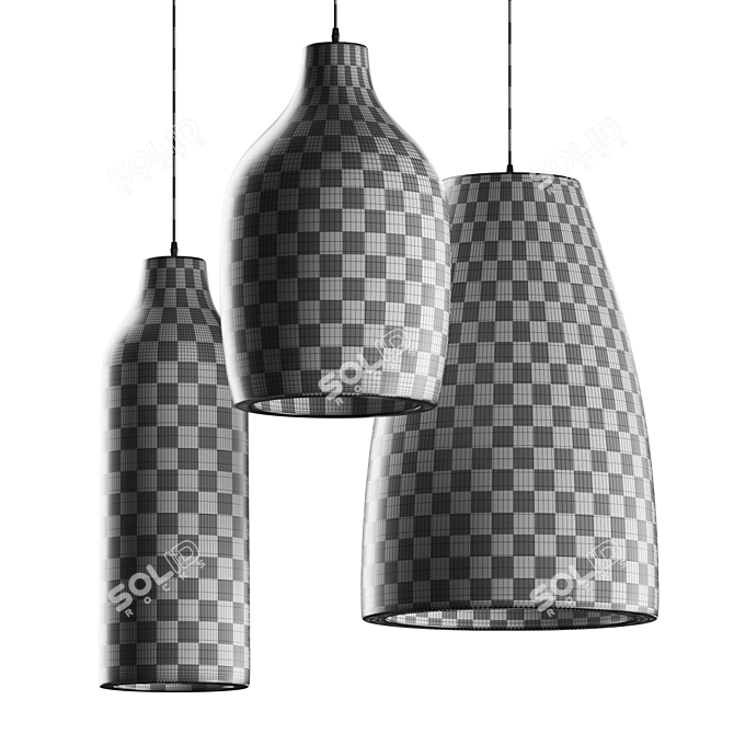 Elegant Pendant Lighting Collection 3D model image 6