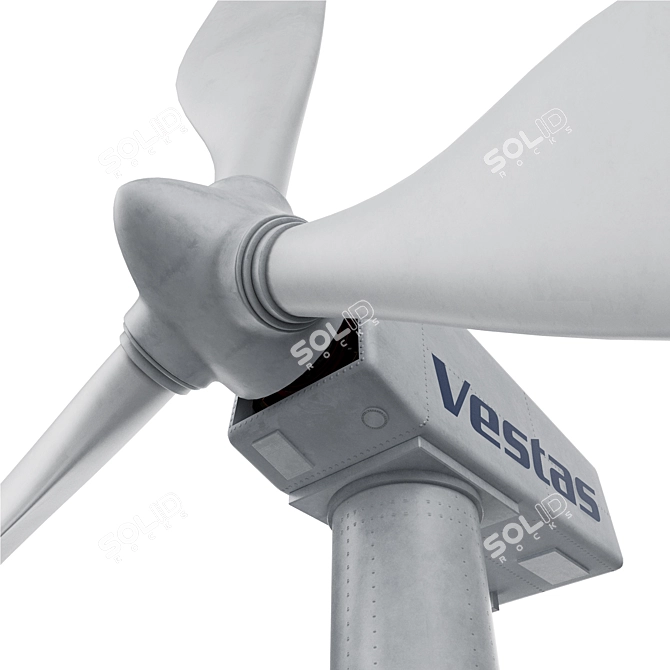 Modular Vertical Wind Turbine 3D model image 3