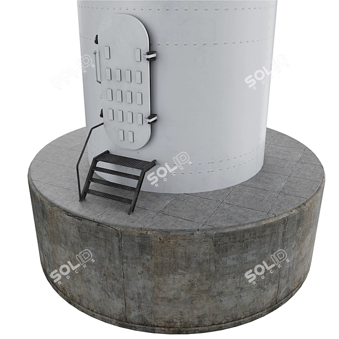 Modular Vertical Wind Turbine 3D model image 5