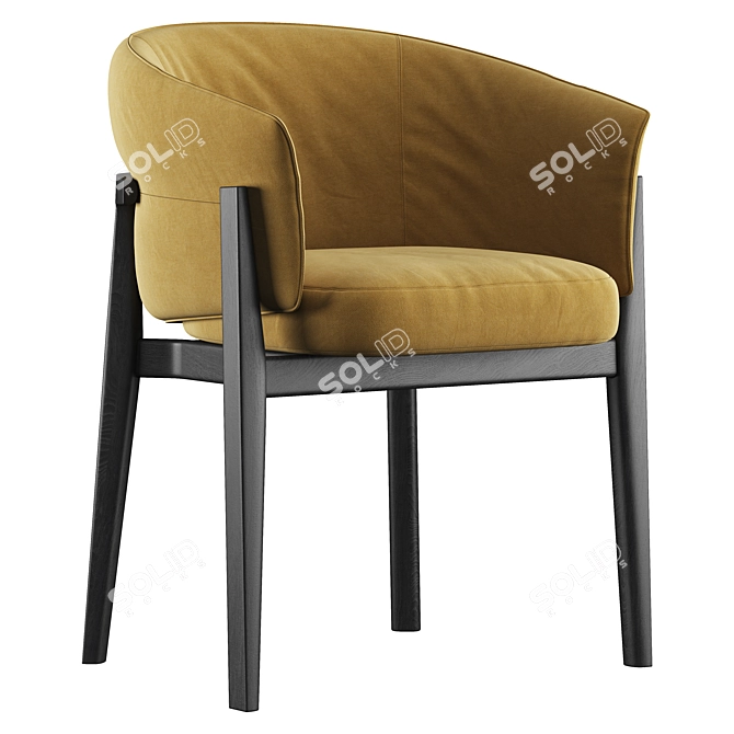 Modern Leopold Chair: 2015 Polygons 3D model image 1