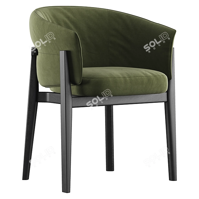 Modern Leopold Chair: 2015 Polygons 3D model image 4