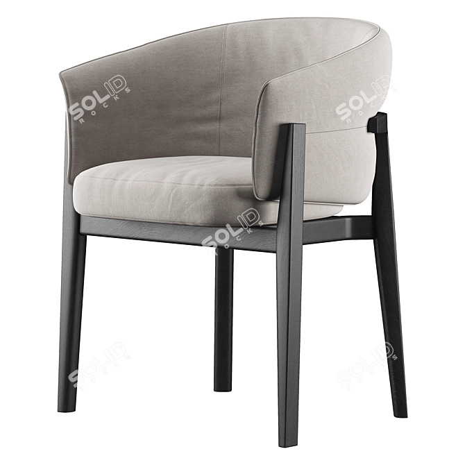 Modern Leopold Chair: 2015 Polygons 3D model image 5